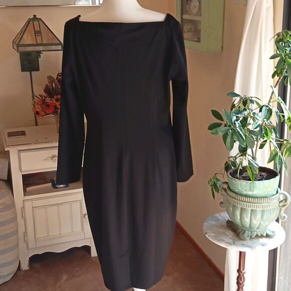 Vfshow Black Sheath Dress Dark Academia, Normcore - Picture 6 of 9